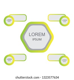 Business template for text and print design. Geometric shapes. Polygon. Gradient.EPS10