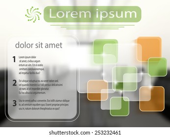 Business template with transparent layers. Vector eps10