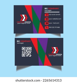 business template and vector card design