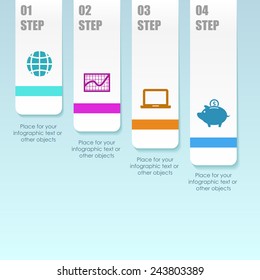 Business template. Vector illustration. Can be used for layout, banner, diagram, web design.