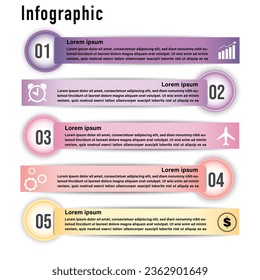 Plantilla de negocio, diseño infográfico vectorial con iconos y 3 opciones o pasos, pueden ser ilustraciones de stock.