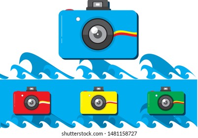 Business template water proof Camera.  logo template.