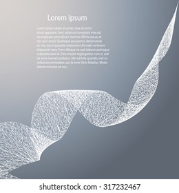Business template - Wave futuristic  structure   - vector illutration