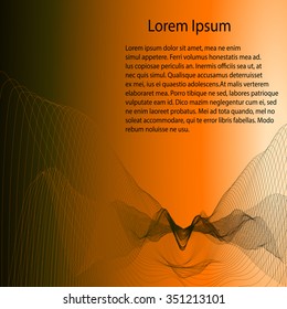 Business template - Wave futuristic  structure   - vector illutration 