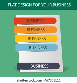 Business template for web design. Vector illustration icons. Eps10.