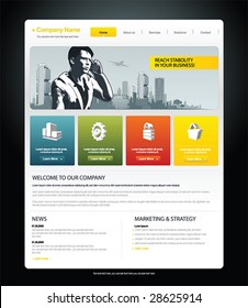 Business  template web site.