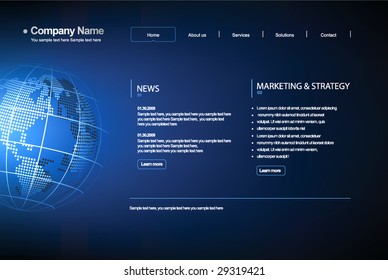 Business template web site.