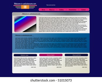 Business template web site