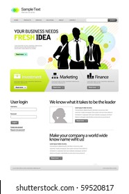 Business template web site.