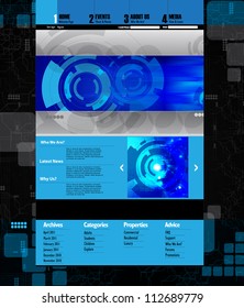 Business template web site. Website vector