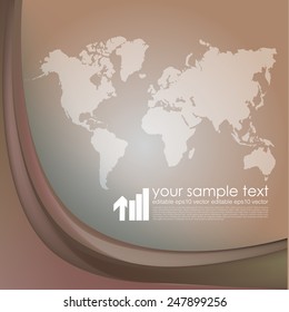 Business Template - World Map