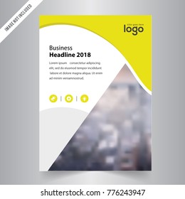 Business templates for brochure, flyer or booklet. Abstract multicolored background of nature landscapes, geometric vector, triangular style illustration.