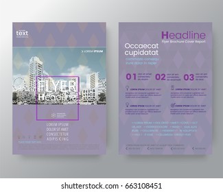 Business templates creative design : Abstract  Purple weave, Memphis art background for Corporate Identity , Brochure annual report cover Flyer Poster design Layout vector template in A4 size