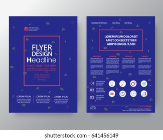 Business templates creative design : Memphis art background for Corporate Identity , Brochure annual report cover Flyer Poster design Layout vector template in A4 size