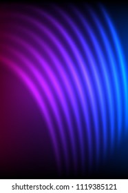 Business templates for multipurpose presentation. Easy editable vector EPS 10 layout. Set of 4 design brochure A4 format advertising, Northern Lights neon effect on purple background event party flyer