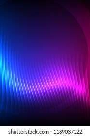 Business templates for multipurpose presentation. Easy editable vector EPS 10 layout. Set of 4 design brochure A4 format advertising, Northern Lights neon effect on purple background event party flyer