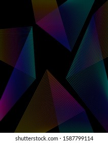 Business templates for multipurpose presentation. Easy editable vector EPS 10 layout. Set of 4 design brochure A4 format advertising, Night Lights neon effect on dark background event party flyer