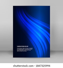 Plantillas de negocio para presentación multipropósito. Diseño de EPS 10 vector fácil de editar. folleto de diseño publicidad en formato A4, efecto neón de las auroras boreales en el volante de la fiesta de fondo morado