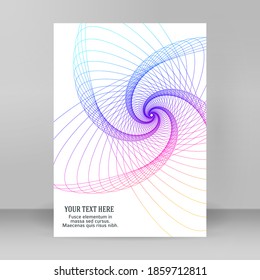 Plantillas de negocio para presentación multipropósito. Diseño de EPS 10 vector fácil de editar. folleto de diseño publicidad en formato A4, efecto neón de las auroras boreales en el volante de la fiesta de fondo morado