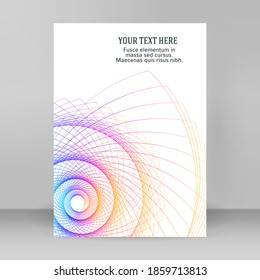 Business templates for multipurpose presentation. Easy editable vector EPS 10 layout. design brochure A4 format advertising, Northern Lights neon effect on purple background event party flyer