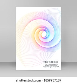 Plantillas de negocio para presentación multipropósito. Diseño de EPS 10 vector fácil de editar. folleto de diseño publicidad en formato A4, efecto neón de las auroras boreales en el volante de la fiesta de fondo morado