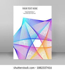Business templates for multipurpose presentation. Easy editable vector EPS 10 layout. design brochure A4 format advertising, Northern Lights neon effect on purple background event party flyer