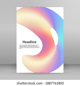 Business templates for multipurpose presentation. Easy editable vector EPS 10 layout. design brochure A4 format advertising, Northern Lights neon effect on purple background event party flyer