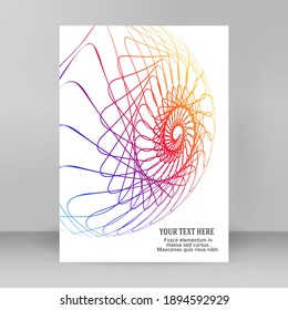 Business templates for multipurpose presentation. Easy editable vector EPS 10 layout. design brochure A4 format advertising, Northern Lights neon effect on purple background event party flyer