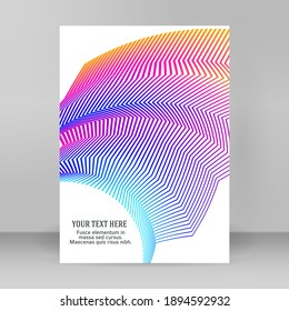 Plantillas de negocio para presentación multipropósito. Diseño de EPS 10 vector fácil de editar. folleto de diseño publicidad en formato A4, efecto neón de las auroras boreales en el volante de la fiesta de fondo morado