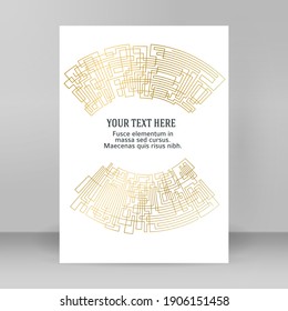 Business templates for multipurpose presentation. Easy editable vector EPS 10 layout. design brochure A4 format. Linear background. Poligonal lines. Protective layer for technology background brochure