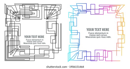 Business templates for multipurpose presentation. Easy editable vector EPS 10 layout. design brochure A4 format. Linear background. Poligonal lines. Protective layer for technology background brochure
