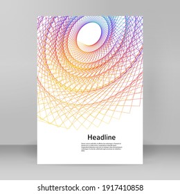 Business templates for multipurpose presentation. Easy editable vector EPS 10 layout. design brochure A4 format advertising, Northern Lights neon effect on purple background event party flyer