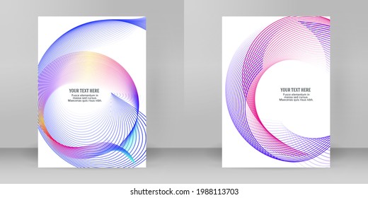 Plantillas de negocio para presentación multipropósito. Diseño de EPS 10 vector fácil de editar. publicidad en formato A4 del folleto de diseño, para boletines de nuevos productos, gráficos de tecnología, firma de informes, industrial