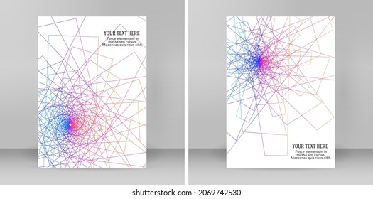 Plantillas de negocio para presentación multipropósito. Diseño de EPS 10 vector fácil de editar. publicidad en formato A4 del folleto de diseño para nuevos boletines de productos, gráficos de tecnología, firma de informes, fiesta de eventos