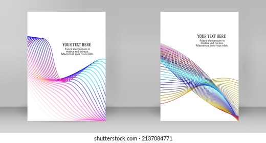 Plantillas de negocio para presentación multipropósito. Diseño de EPS 10 vector fácil de editar. publicidad en formato A4 del folleto de diseño para nuevos boletines de productos, gráficos de tecnología, firma de informes, fiesta de eventos