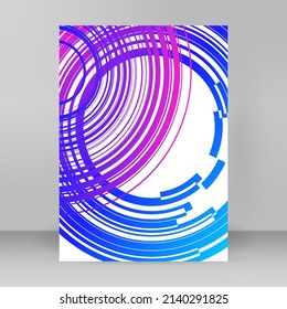 Business-Vorlagen für Mehrzweck-Präsentationen. Einfach bearbeitbares EPS10-Layout. Design-Broschüre A4-Format-Werbung, für neue Produkt-Newsletter, Technologiegrafiken, Berichtsfirma, Veranstaltungspartei