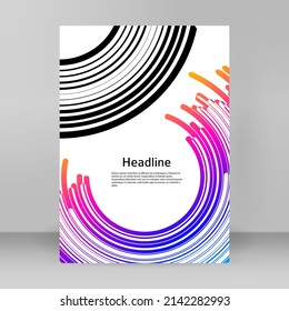 Plantillas de negocio para presentación multipropósito. Diseño de EPS 10 vector fácil de editar. publicidad en formato A4 del folleto de diseño para nuevos boletines de productos, gráficos de tecnología, firma de informes, fiesta de eventos
