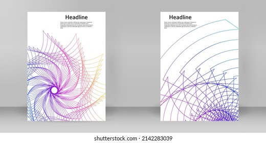 Business-Vorlagen für Mehrzweck-Präsentationen. Einfach bearbeitbares EPS10-Layout. Design-Broschüre A4-Format-Werbung, für neue Produkt-Newsletter, Technologiegrafiken, Berichtsfirma, Veranstaltungspartei