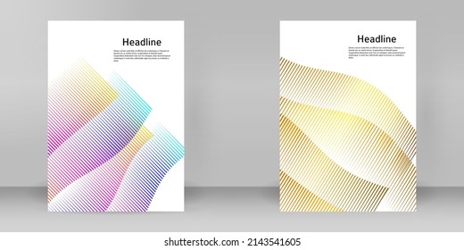 Plantillas de negocio para presentación multipropósito. Diseño de EPS 10 vector fácil de editar. publicidad en formato A4 del folleto de diseño para nuevos boletines de productos, gráficos de tecnología, firma de informes, fiesta de eventos