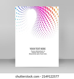 Business-Vorlagen für Mehrzweck-Präsentationen. Einfach bearbeitbares EPS10-Layout. Design-Broschüre A4-Format-Werbung, für neue Produkt-Newsletter, Technologiegrafiken, Berichtsfirma, Veranstaltungspartei