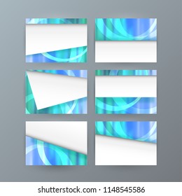 Business templates for multipurpose presentation slides. Easy editable vector layouts. Set of 6 design brochure flyer marketing and advertising, Annual report mockup graphic design EPS 10.