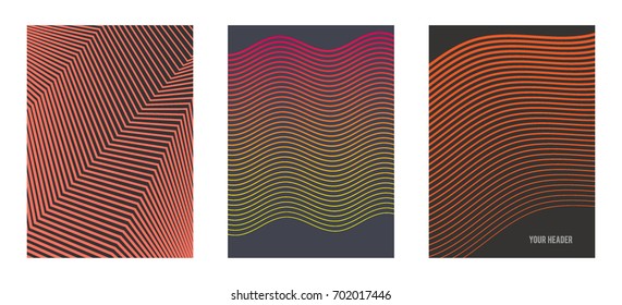 Business templates for multipurpose presentation slides. Easy editable vector EPS 10 layouts. Set of 3 vertical brochure flyer A4 format for business card layout, Annual report mockup graphic colors 