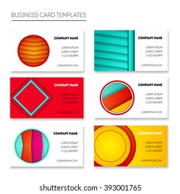 Business templates set and backgrounds for printed materials, web sites, cards