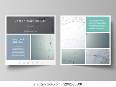 Business Templates Square Design Brochure Magazine Stock Vector ...