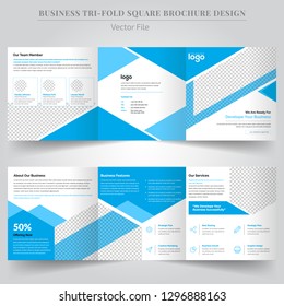 Business Templates Tri Fold Square Design Stock Vector (Royalty Free ...