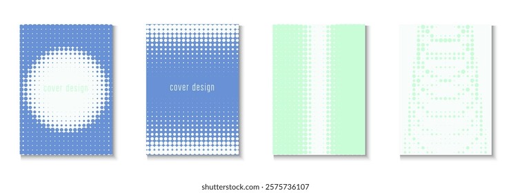 Business Texture Set. Cool Memphis Art With Circles. Linear Frame With Geometric Design. Party Flyer. Minimalist Halftone Background. Geometric Dot Poster. Trendy Business Texture