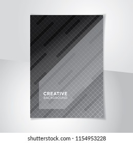Business theme creative design cover background A4 proportion gray tone