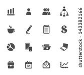 Business theme icons