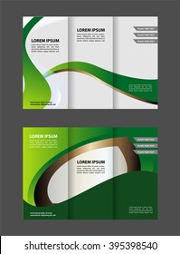 Business Theme Tri-fold Brochure Design and Catalog Vector Concept Template

