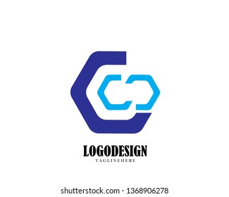 Business theme vector illustration of the  block chain logo. - Vector
